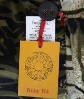 Ruby Rd Olive Animal Print Jacket 16W 18W 20W 22W 24W 825655074950 