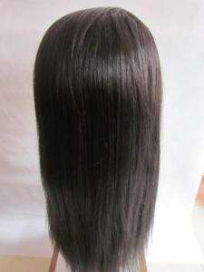 121b# 100% remy human hair front lace wig silky hair  