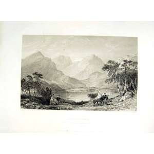  1838 Scotland View Loch Lomond Inversnaid Mill Hills
