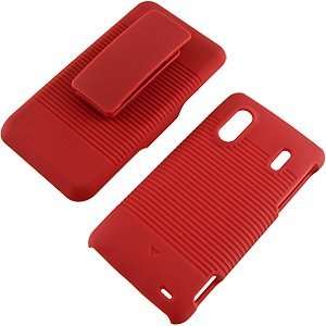  Rubberized Hard Shell Case w/ Holster for HTC EVO Design 