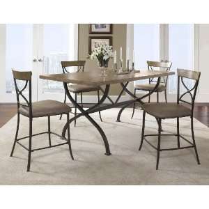  Charleston 5 piece Counter Height Rectangle Wood Dining 