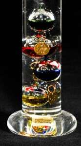 GALILEO Blown glass Indoor Thermometer Germany 11 Signed  