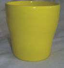 Tall Neon Yellow Rounded Ceramic Pot for Plants