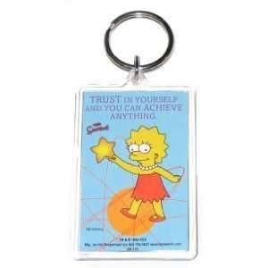  Simpsons Lisa Trust In Yourself Lucite Keychain SK170 