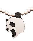 GoodWood NYC Authentic Panda Wooden Beaded Necklace   Multicolored