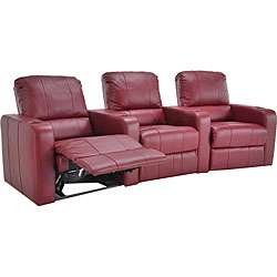 Concorde Three seat Motorized Leather Home Theater Recliner 