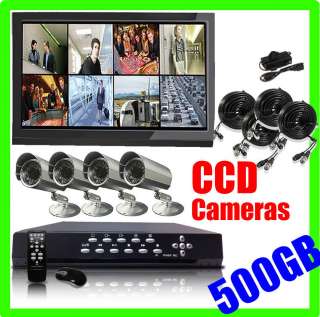 CH Channel H.264 CCTV Security Surveillance DVR IR Infrared Camera 
