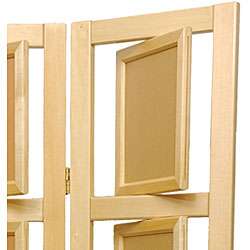 Wooden 3 panel Double sided Photo Frame Room Divider (China 