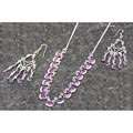 Handcrafted Minura Amethyst Necklace & Earring Set (Set of 2)