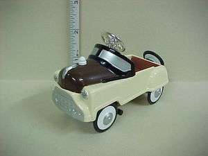 Cream & Brown Pedal Car (Antique Style) #XY115 Dollhouse Miniature 