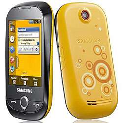 Samsung S3650 Corby Yellow GSM Unlocked Cell Phone  