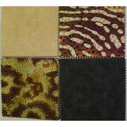 Fabric Cuts Charms Animal Print Cotton Crafting Squares   