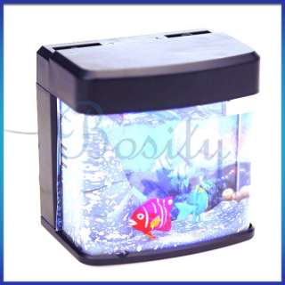 USB Desktop Decoration Mini Christmas Aquarium Gift Magic LED Light 