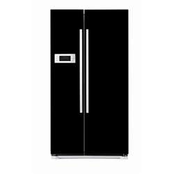 Appliance Arts Black Refrigerator Cover  