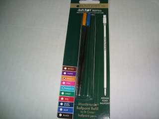   Soft Roll Refills for CROSS Ballpoint Pens Orange / Turquoise