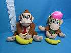 Donkey Kong Toy Plush Doll 2pcs (Move to pull a banana) Takara Japan