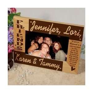   Personalized Friends up to 6 names Wood Picture Frame