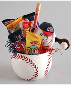 The League Snacks and Baseball Gift Basket  