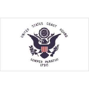 Wholesale Lot 100 pc Case United States U.S. Coast Guard Emblem Flags 
