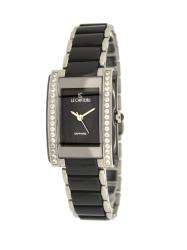 Le Chateau Persida LC Womens Ceramic Black Mother of Pearl Dial Watch 