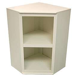 Stackable Multi purpose White Corner Cabinet  
