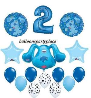 BLUES CLUES balloons party supplies decoration birthday SECOND 2ND TWO 