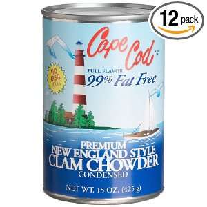 Chincoteague Seafood 99% Fat Free New England Clam Chowder, 15 Ounce 