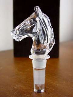 Waterford Crystal HORSE HEAD Bottle Stopper   NEW  