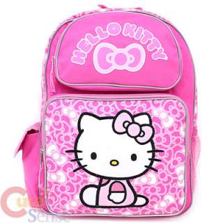   Hello Kitty Large School Backpack & Lunch Bag Set  Pink Bows  