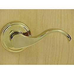 Polished Brass Dummy Right hand Door Handle  