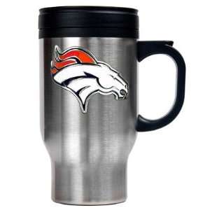  NFL Denver Broncos Stainless Steel Thermal Mug w/Pewter 