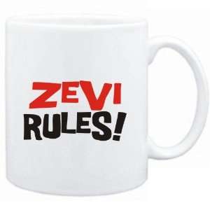  Mug White  Zevi rules  Male Names