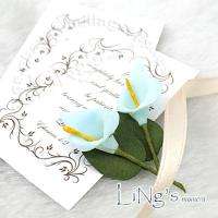 Mini Calla Lily Flower Wedding Favor Decor Scrapbooking  
