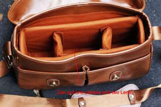 Brown SLR DSLR Camera Bag Case Handbag Shoulder Bag  