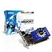 MSI nVidia GeForce GT520 2GB DDR3 VGA/DVI/HDMI Low Profile PCI Express 