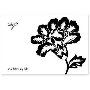  Wild Rose Reply Card by Checkerboard