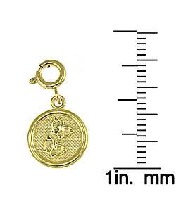 14k Yellow Gold Seven Wishes Friendship Charm  
