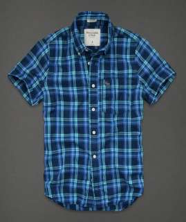 NWT ABERCROMBIE & FITCH MEN PLAID SHIRT BUTTON FRONT SIZE SMALL RETAIL 