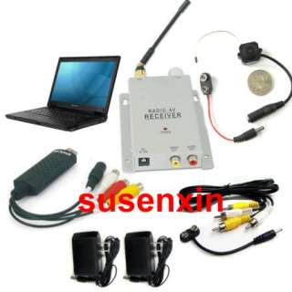 Wireless CCTV hidden Camera SPY camera 203+USB DVR  