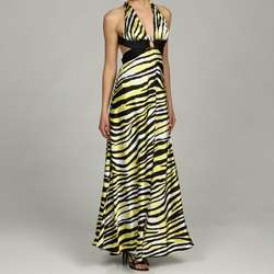 Morgan & Co Juniors Tiger Print Maxi Dress  
