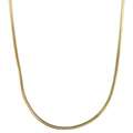 Caribe Gold 14k over Sterling Silver 18 inch Snake Chain Necklace 