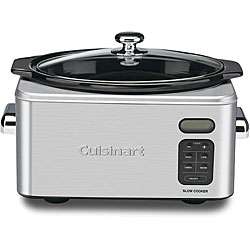   650 6.5 quart Stainless Steel Programmable Slow Cooker  