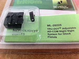 Meprolight Night Sight ADJUSTABLE set for Compact GLOCK 26 & 27  