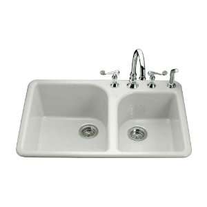 Kohler K 5932 4 FF Executive Chef Self Rimming Kitchen Sink with Four 
