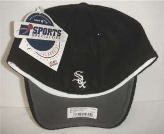 New Chicago White Sox Black Embroidered Fitted Cap Hat  