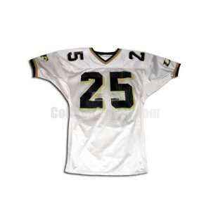  White No. 25 Game Used South Florida Sports Belle Football 