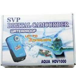   Aqua HDV1000 Blue Waterproof Digital Camcorder with Micro 16GB Card