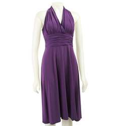 Evan Picone Womens Purple Marilyn Dress  
