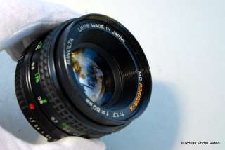   50mm f1 7 lens sn 5175468 made in japan it has minolta md mount and