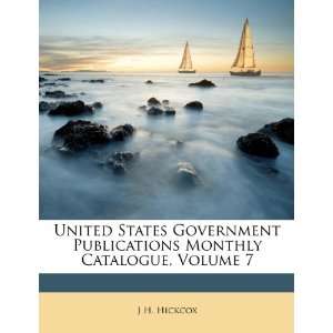  United States Government Publications Monthly Catalogue 